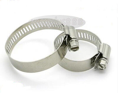 New 10pcs 44-64mm Stainless steel hoop  Pipe clamp