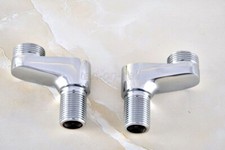 Chrome Brass Clawfoot Wall Mount Bath Tub Faucet Adjustable Adapter Swing Arms