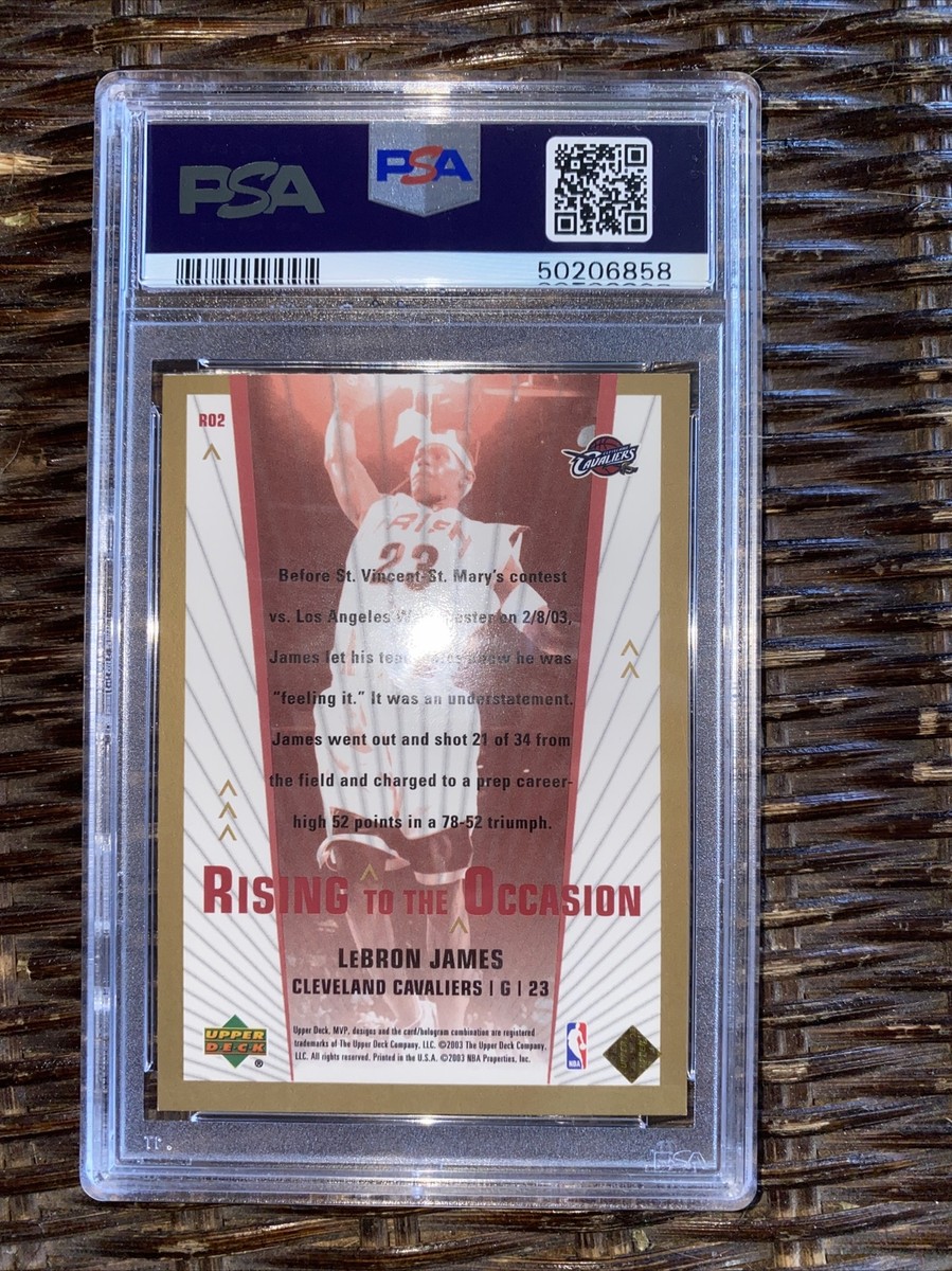 lebron james upper deck mvp rookie