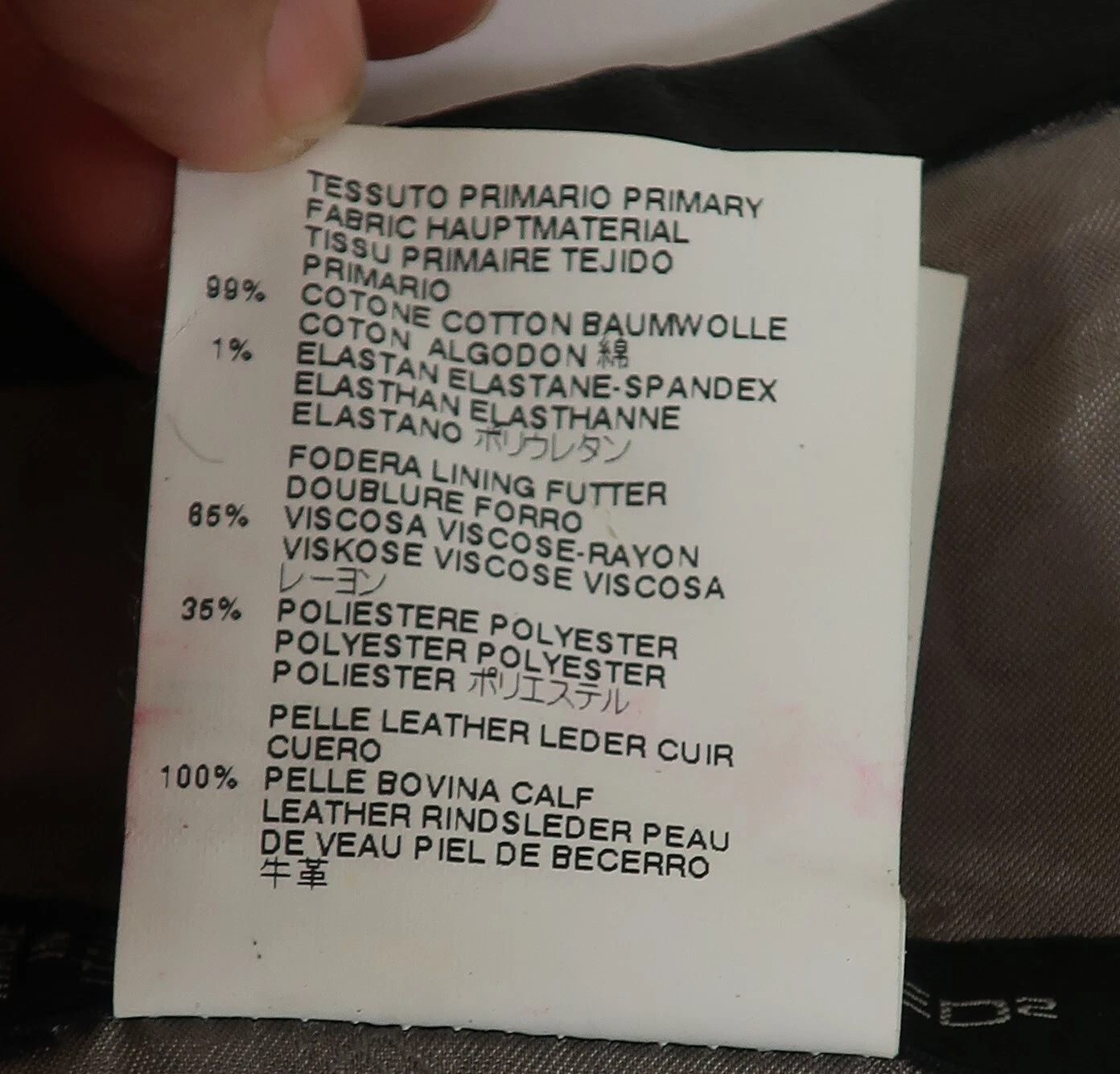 New NWT DSQUARED2 Cotton Leather Trim Bodycon Dress S M 42 4 5 6