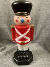 Holiday Time Table Top Light-up Blow Mold 11" Toy Soldier Christmas Decor NWT
