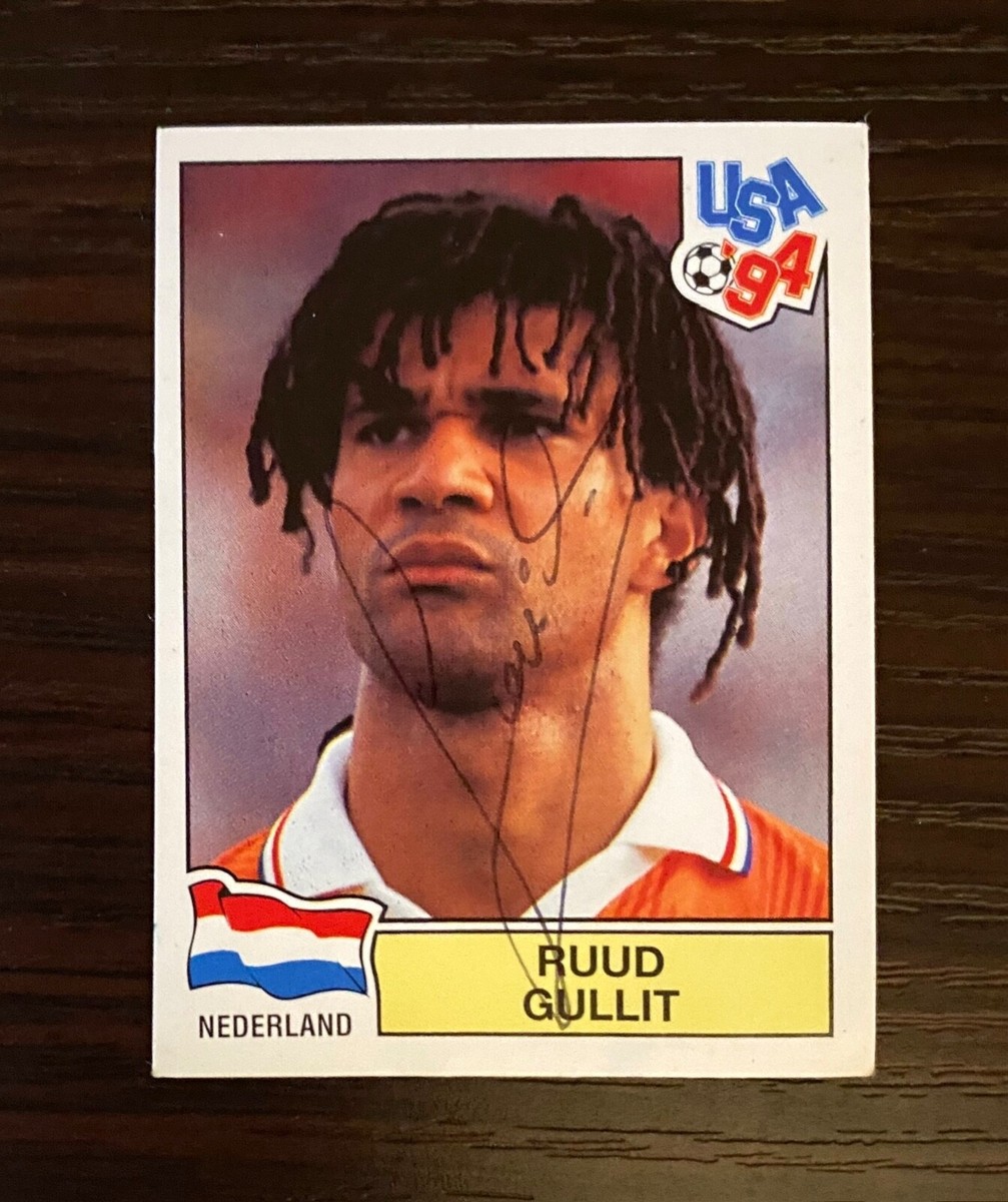 Photo Autographiée 12x8 Cm De Ruud Gullit - Pays-Bas - Avec Certificat D'Authenticité - Souvenir De Football