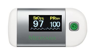 Пульсоксиметр Medisana PM100 фирмы Blutsauerstoff-Мессгерет Зильбер Вайсс 7190₽