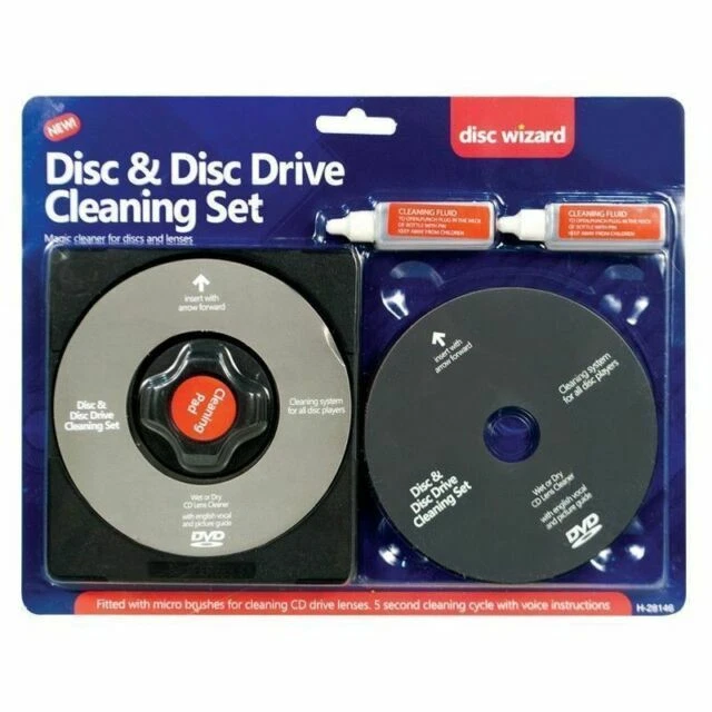 DVD CD CLEANING KIT Laser Lens Cleaner for PS4 PS5 XBOX 360 BLU