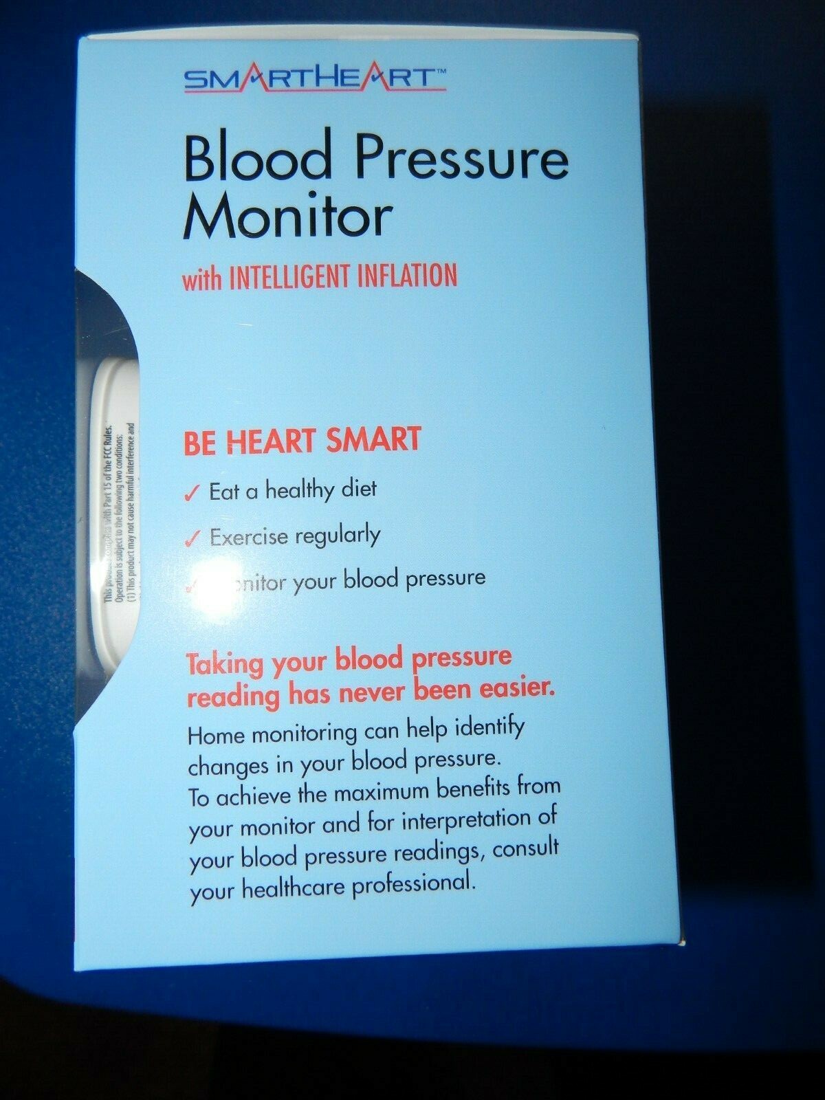 NEW Smart Heart Blood Pressure Monitor with Intelligent Inflation eBay