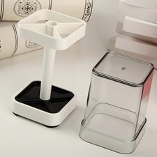 Couples Toothbrush Holder and Rinser Cup Set - Modern Design Toothbrush and Toot