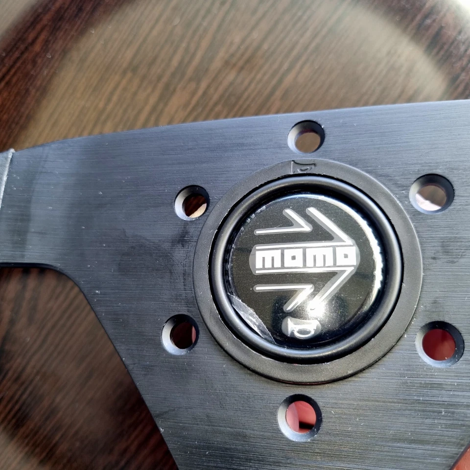 MOMO Rennport Lenkrad "TYP V35" Schwarz / KBA + ABE ideal für VW + Porsche 914 - Bild 4 von 4