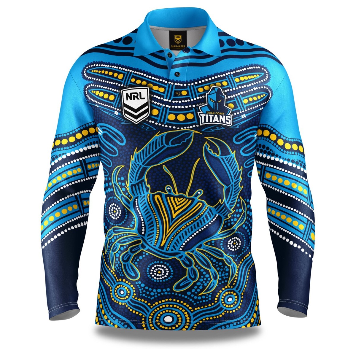 NRL 'Karumba' Fishing Shirt Gold Coast Titans Adult Mens
