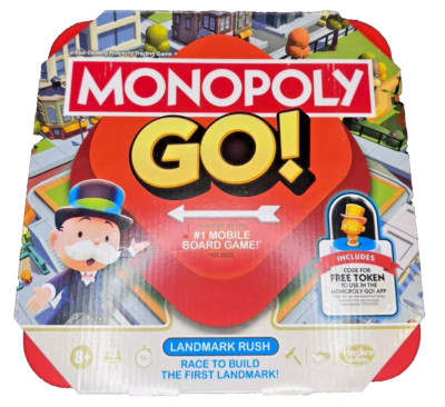 Monopoly GO! Board Game  Landmark Rush, Inspired by the #1 Mobile Board Game