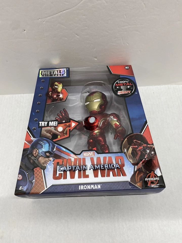Jada 2016 Marvel Metals Die Cast (LOTE) 4" y 6" Iron Man, Rocket, Capitán América Foto 2 de 4