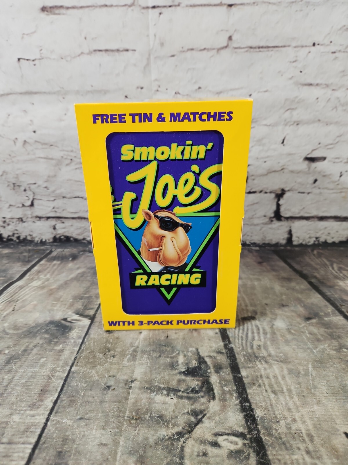 Camel Smokin Joe's Racing Tin Tobacco Collectors Box with 50 Book