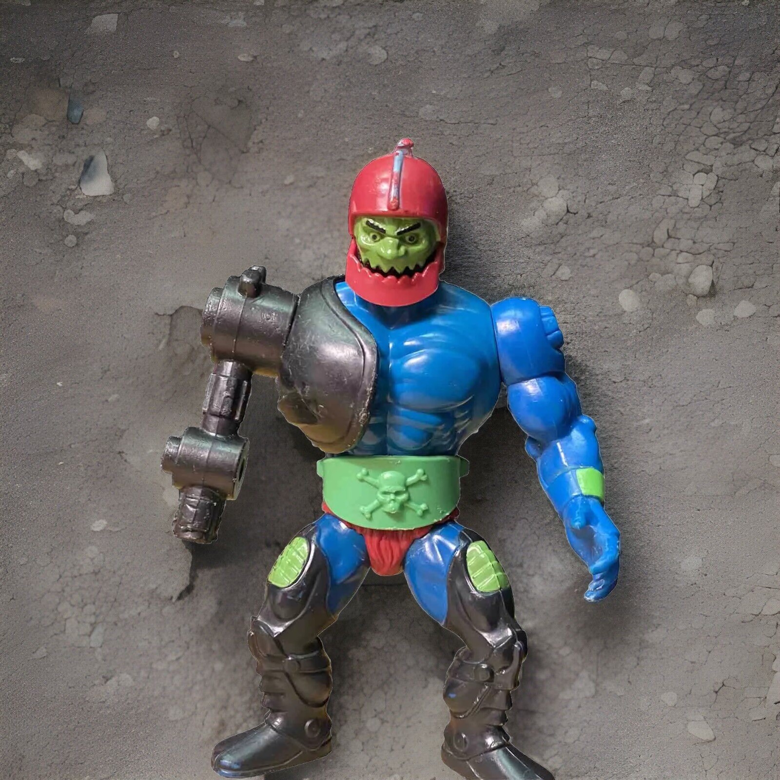 trap jaw masters of the universe Vintage Action Figure w replacement Head He-man