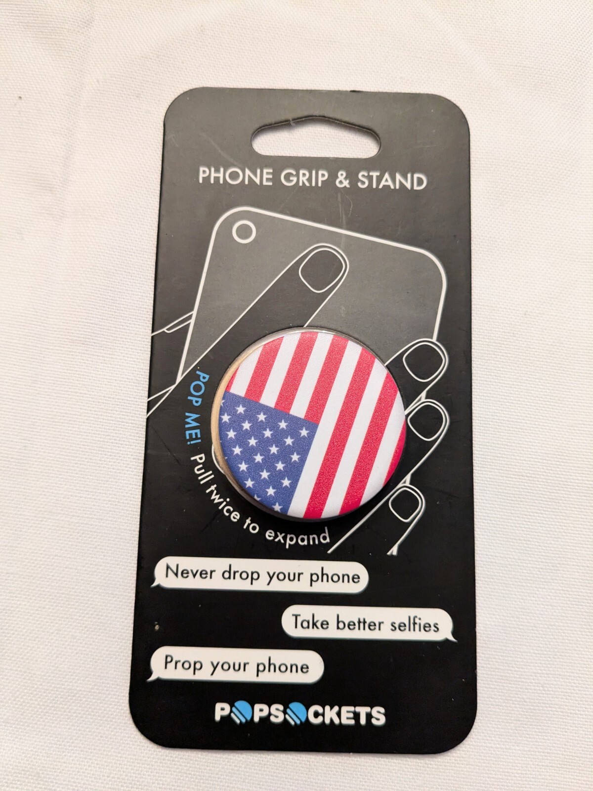 PopSockets Single Phone Grip PopSocket Universal Phone Holder American Flag-image