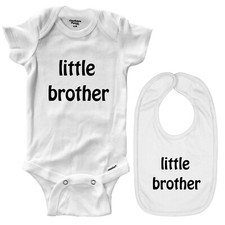 Little Brother Babies Bodysuit Infant One-Piece Jumpsuit Romper Baby Shower Gift