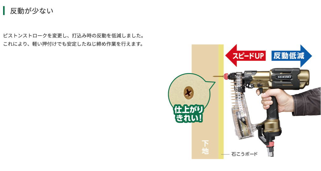 HIKOKI High Pressure Auto-feed Screw Gun WF4HS ?3.5~?4.2mm/L=25 