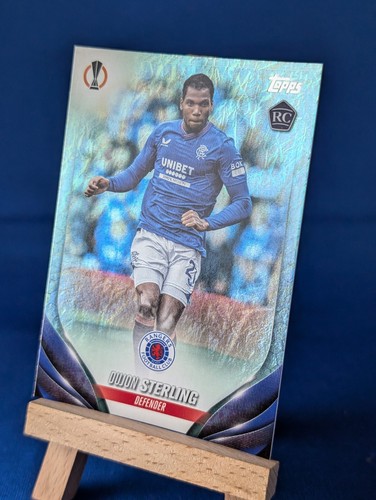 Dujon Sterling Rangers FC Rookie Football Card Topps 2023-24 UCC Jade Edition SP - Picture 2 of 4