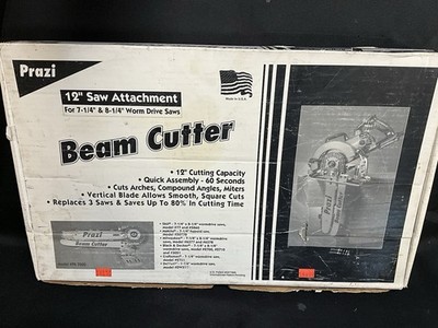 Prazi 12  Chainsaw Beam Cutter Attachment for Worm Drive/Skil-Saw, Used Once
