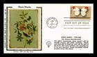 DR JIM STAMPS US COVER ORANGE TIP BUTTERFLY FDC MARIA MARTIN COLORANO SILK