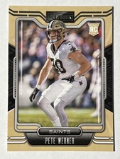 2021 Panini Playbook #166 Pete Werner RC Rookie New Orleans Saints