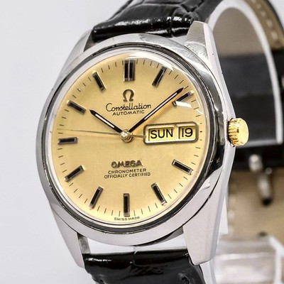 OH Service *N MINT* Vintage OMEGA Constellation Cal.1021 AT Chronometer 36mm Men