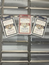 Gold Crown Standard Quality Playing Cards 3 Decks Blue Red Blue