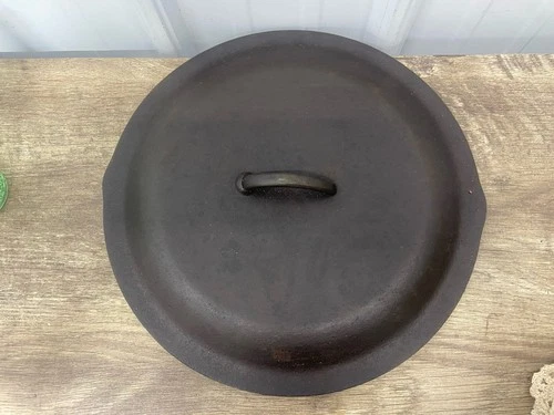 Vintage Lodge Cast Iron Dutch Oven Lid Only #12