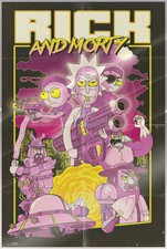 Rick and Morty - Poster Action Movie  Size: 24" x 36"  LAMINATED 