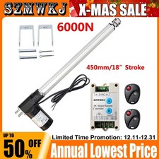 450mm 18" Electric Linear Actuator 6000N 1320lbs Lift W/ Controller 12V DC Motor