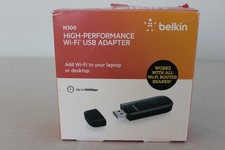 New Open-Box Belkin N300 High-Performance Wireless Wi-Fi USB Adapter SHIPS FREE