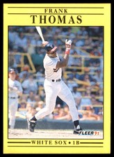 Frank Thomas 1991 Fleer #138 White Sox MLB READ FREE SHIPPING AutographDen