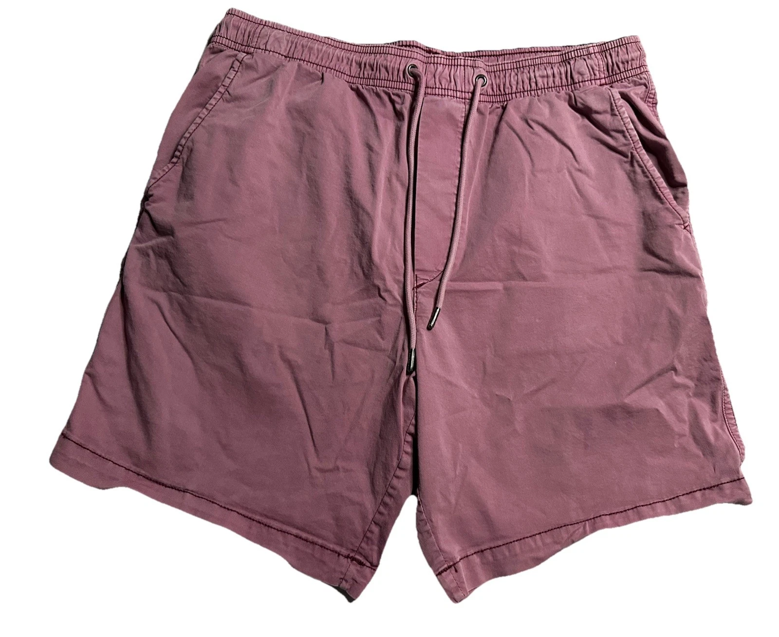 American Eagle Vintage Red Elastic Waist Mens Casual Shorts Sz M FREE SHIPPING