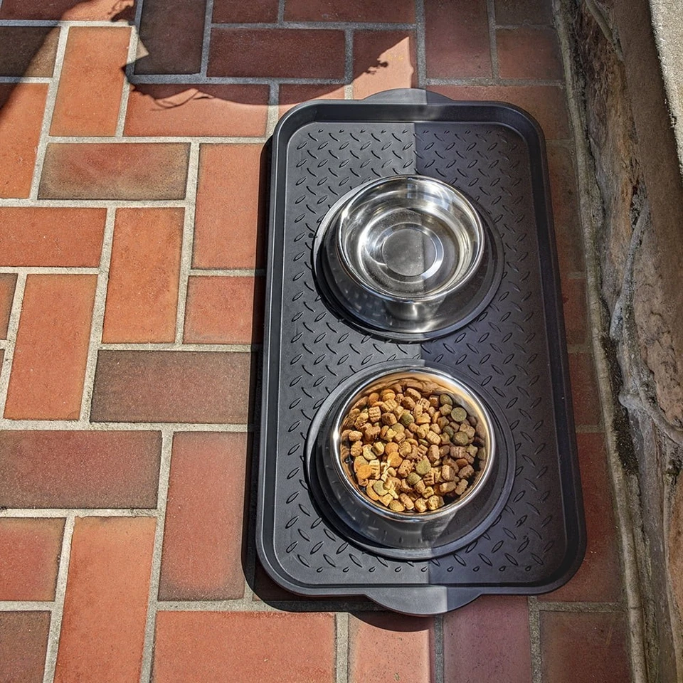 Mainstays Diamond Boot Tray, 15" x 29", Black- Brand New 2pack - Image 4 of 4