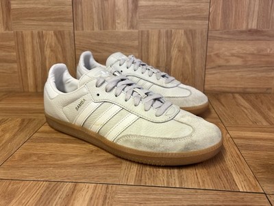 RARE  Sz 10 - Adidas Samba OG Beige Aluminum Gum Sole Sneakers IE7013 Women's