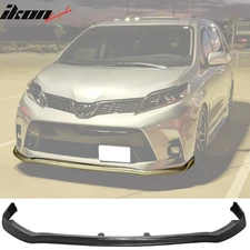 Fits 18-20 Toyota Sienna XL30 CK Style Front Bumper Lip Spoiler Unpainted PU