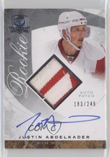 2008-09 Upper Deck The Cup Rookie 183/249 Justin Abdelkader #98 Auto g0y