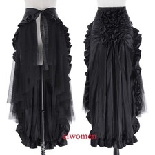 Hot Women Renaissance Victorian Skirt Gothic Punk High Waist Dress Uniform Party