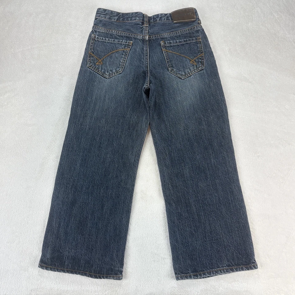 Винтажные джинсы Union Bay для мальчиков 7 синие темные вареные широкие штанины свободные мешковатые фигуристские Y2K - Изображение 3 из 4