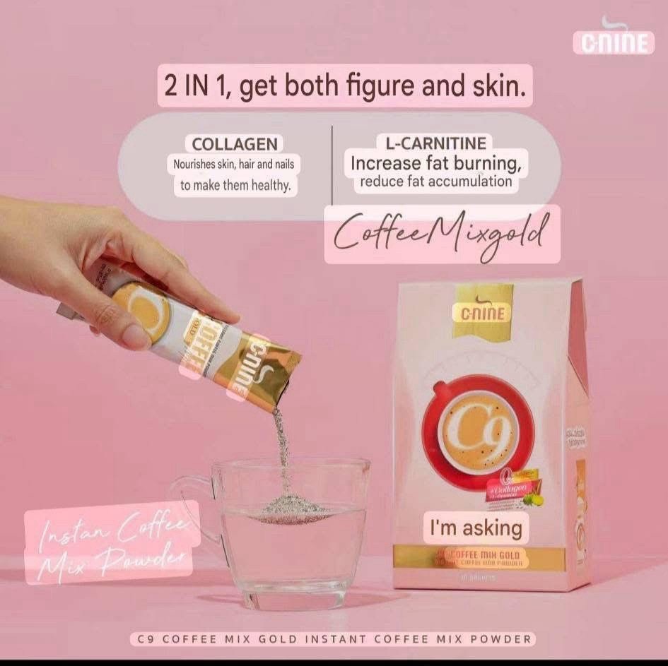 Coffeegirl専用PROSLIM C9コーヒー & Tablet Set PRO SLIM C9 Coffee Mix Gold w/ Collagen & Natural Extracts - 10