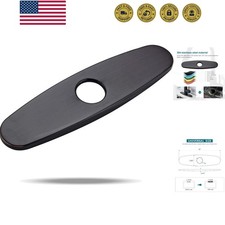 Faucet Escutcheons, Faucet Cover Plate Sink Hole Cover Black for Bathroom or ...