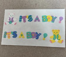 Mrs. Grossman’s Stickers Baby It’s a Boy 1/2 Sheet