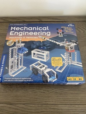 Thames & Kosmos Mechanical Engineering Machines & Vehicles STEM Kit 142 Pieces