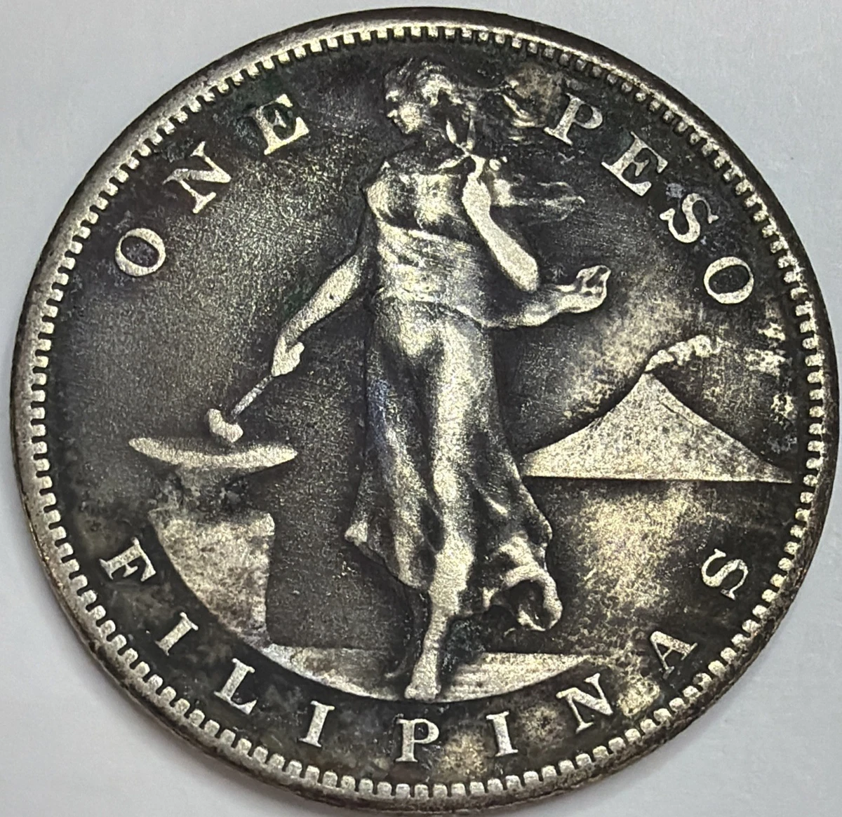 银色1908 年菲律宾硬币| eBay