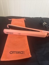 Amika Hair Straightner Strand Perfect Ceramic Styler Coral Pink AM5570 1 Inch