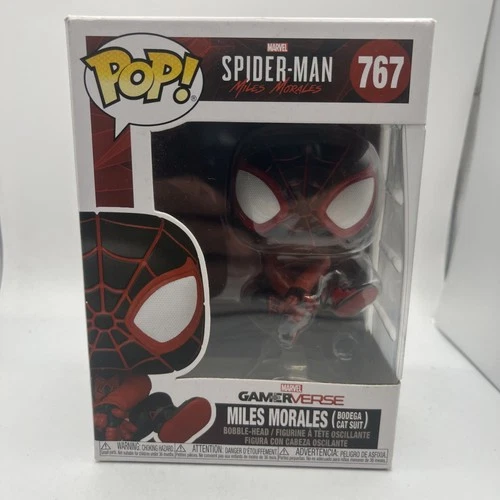 Funko Pop! Vinyl: Marvel - Miles Morales (Bodega Cat Suit) #767 -minor Damaged