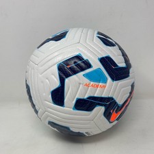 Nike Academy FA24 Soccer Ball - White/Blackened Blue/Hyper Crimson, Size 5