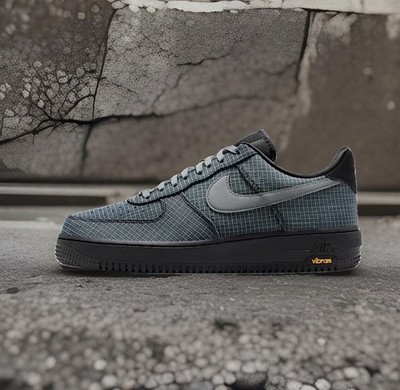 Men s Nike Air Force 1 '07 LX Vibram Black/Light Lemon Twist/Speed Yellow/Grey