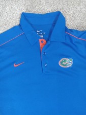 Florida Gators Nike Dri-Fit Polo Shirt Mens Large Blue Performance L