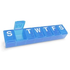 EZY DOSE Weekly 7-Day Pill Organizer, Medicine Planner, Vitamin Organizer Box,