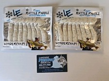 2 LAKE EFFECT LURE CO 3" TED'S RATTLE PADDLE W/STANK SAUCE SOFT PLASTIC LURES