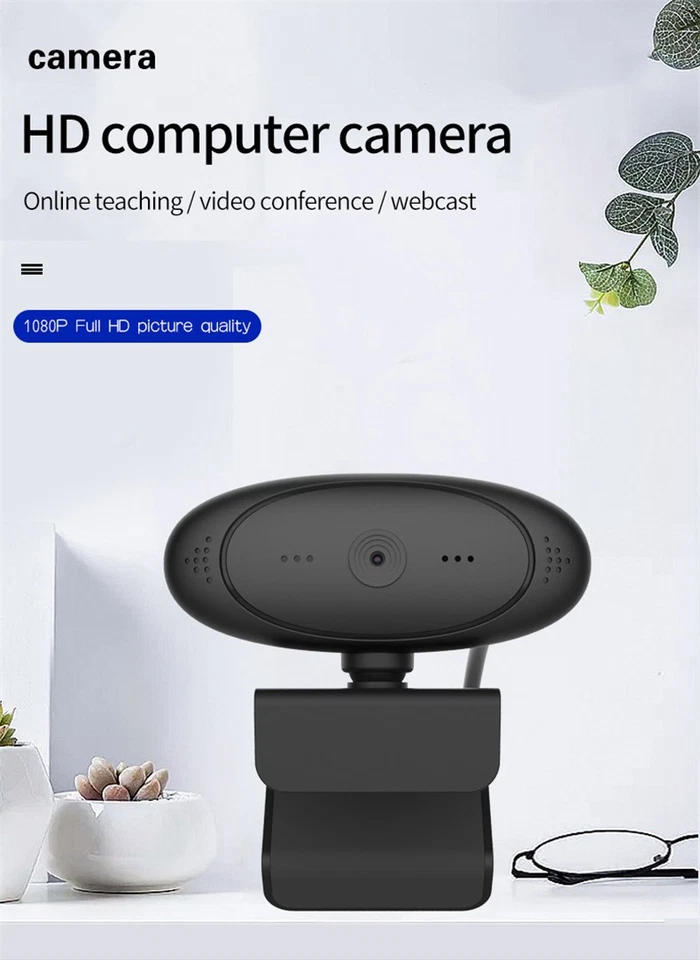 1080P Full HD USB Computer Camera With Microphone Webcam for Desktop Laptop - Image 4 of 4